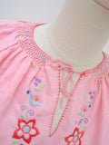 1960s Hand embroidered folk blouse - Extra small