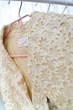 1950s Emmy Fisch handmade lace jacket - Small Medium