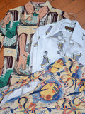 1970s Saloon novelty print 'Shaft' shirt