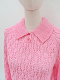 1980s Collared sweater top - Medium Large