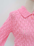 1980s Collared sweater top - Medium Large