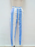 1980s Ankle zip cotton pants - Extra Small