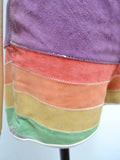 1970s Rainbow suede hotpants - XS