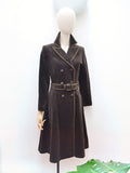 1970s Velvet trenchcoat - Extra small