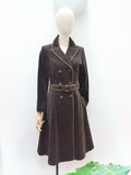 1970s Velvet trenchcoat - Extra small