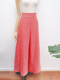 1970s Red lurex palazzo pants - Small