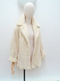 1950s 60s Boucle short coat - Medium Large