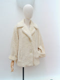 1950s 60s Boucle short coat - Medium Large