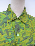 1960s Novelty Arctic print shirt - Menswear M