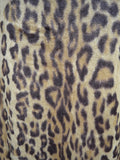 1970s Velveteen leopard print coat - Medium