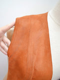 1970s Suede buckle front waistcoat - Small