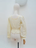 1970s Folk style St Michael blouse - Extra small