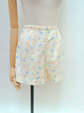 1950s Nautical theme novelty print shorts - Small