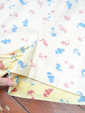 1950s Nautical theme novelty print shorts - Small