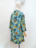 1950s 60s Impressionist floral jacket - Small Medium