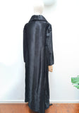 1970s Faux ponyskin maxi length coat - Medium