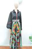 1970s Simon Ellis maxi dress - Small