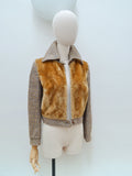 1970s Faux fur fronted jacket - Small Medium