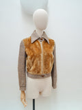 1970s Faux fur fronted jacket - Small Medium