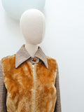 1970s Faux fur fronted jacket - Small Medium