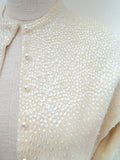 1950s Iridescent sequin cardigan - Small