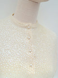 1950s Iridescent sequin cardigan - Small