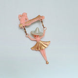 1930s Articulated circus brooch