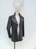 1970s Black Sportaville sequin evening jacket - Large