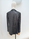 1970s Black Sportaville sequin evening jacket - Large