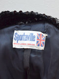 1970s Black Sportaville sequin evening jacket - Large