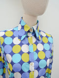 1970s Bishop sleeve cotton blouse - Extra small