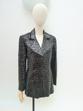 1970s Black Sportaville sequin evening jacket - Large