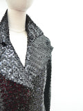 1970s Black Sportaville sequin evening jacket - Large