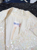 1970s Iridescent Sportaville sequin evening jacket - Small