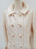 1960s Malcolm Starr silk dress suit - Small