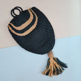 1920s Silk finger purse with tassel