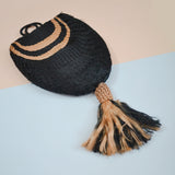 1920s Silk finger purse with tassel