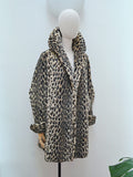 1950s Leopard print coat - Medium