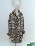 1950s Leopard print coat - Medium