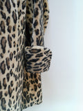 1950s Leopard print coat - Medium