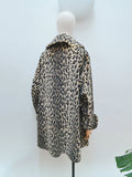 1950s Leopard print coat - Medium