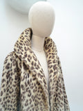 1950s Leopard print swing back coat - Medium