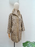 1950s Leopard print swing back coat - Medium