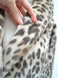 1950s Leopard print swing back coat - Medium