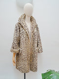 1950s Leopard print swing back coat - Medium