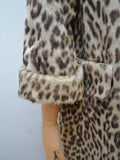 1950s Leopard print swing back coat - Medium