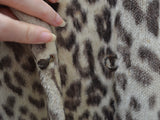 1950s Leopard print swing back coat - Medium