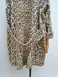 1950s Leopard print swing back coat - Medium