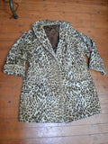 1950s Leopard print swing back coat - Medium