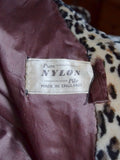 1950s Leopard print coat - Medium